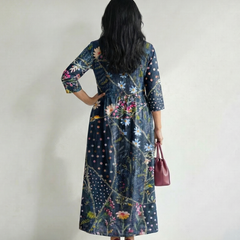 Zane | Easy Gather Floral Midi Dress