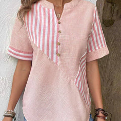 Monroe™ | Soft Striped Blouse