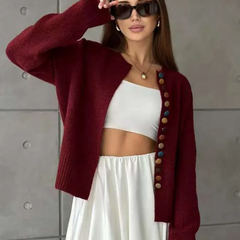 THE NOELLE | BUTTON-ACCENT CARDIGAN