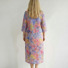 Benson | Abstract Floral Midi Dress