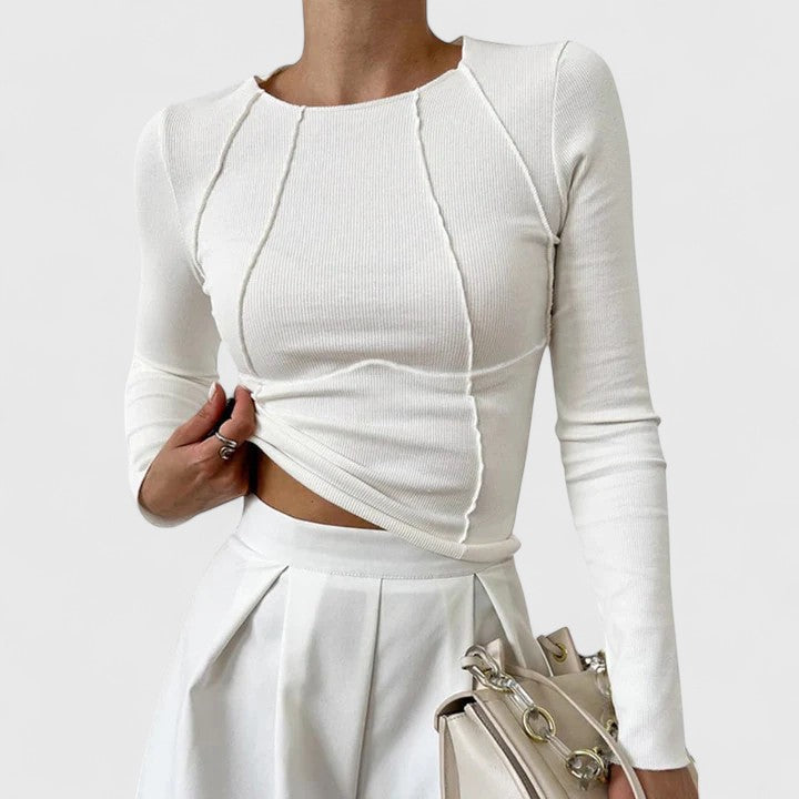 Elegant Casual Long-Sleeve Top