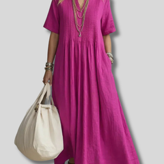 Livia Pintuck Maxi Dress