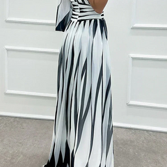 Shiloh | Elegant Striped Maxi Dress