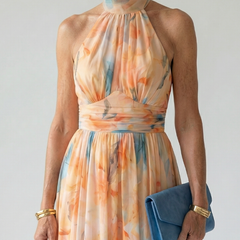 Elin™ Soft Halter Midi Dress