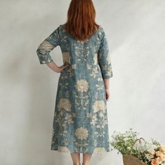 Skye | Gentle Shape Floral Midi Dress