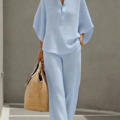 Pippa™ | Textured Waffle Two-Piece Set