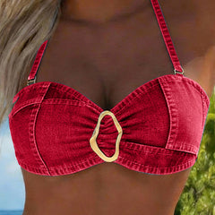 Patricia™ | Metal Buckle Suspender Bikini Two-Piece