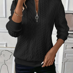 Zoé | Modern Zip-Up Sweater