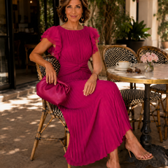 Lara | Classic Pleated Dress