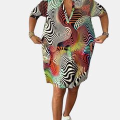 Jessica™ | Colorful V-neck Dress