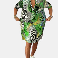 Jessica™ | Colorful V-neck Dress