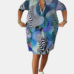 Jessica™ | Colorful V-neck Dress