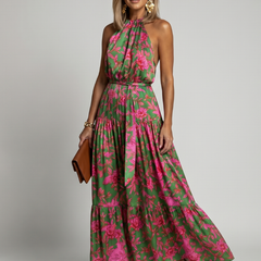 Rowen™ Draped Halter Midi Dress
