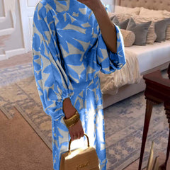 Ashley™ | Two-Piece Printed Set with Lantern Sleeves