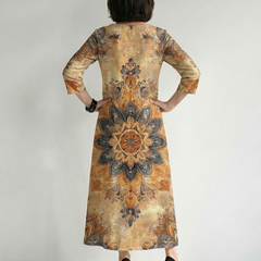 Damon | Gentle Floral Midi Dress