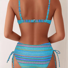 Rose™ | Two Piece Swimsuit with Striped Print