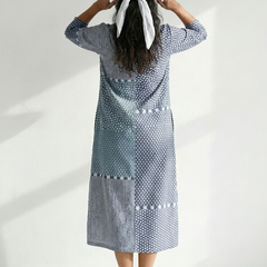 Nolan | Fit Patchwork Midi Dress