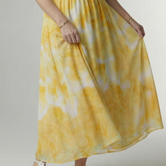 Sylin | Gathered Halter Midi Dress