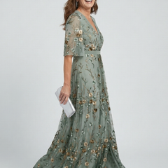 Selora | Halter Bloom Flow Maxi Dress.