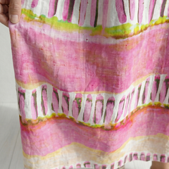 Calla | Easy Flow Patterned Stripe Midi Dress