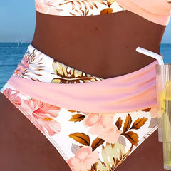 Jolina™ | Floral Contrast Split Bikini