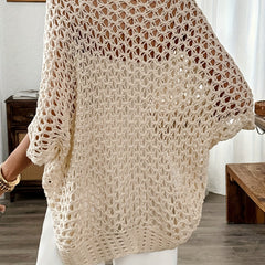 Sharon™ | Open Knit Drape Cardigan