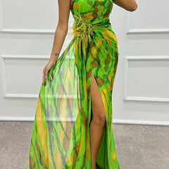 Sandra | Vibrant Draped Dress