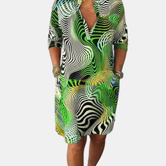 Jessica™ | Colorful V-neck Dress