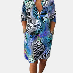 Jessica™ | Colorful V-neck Dress