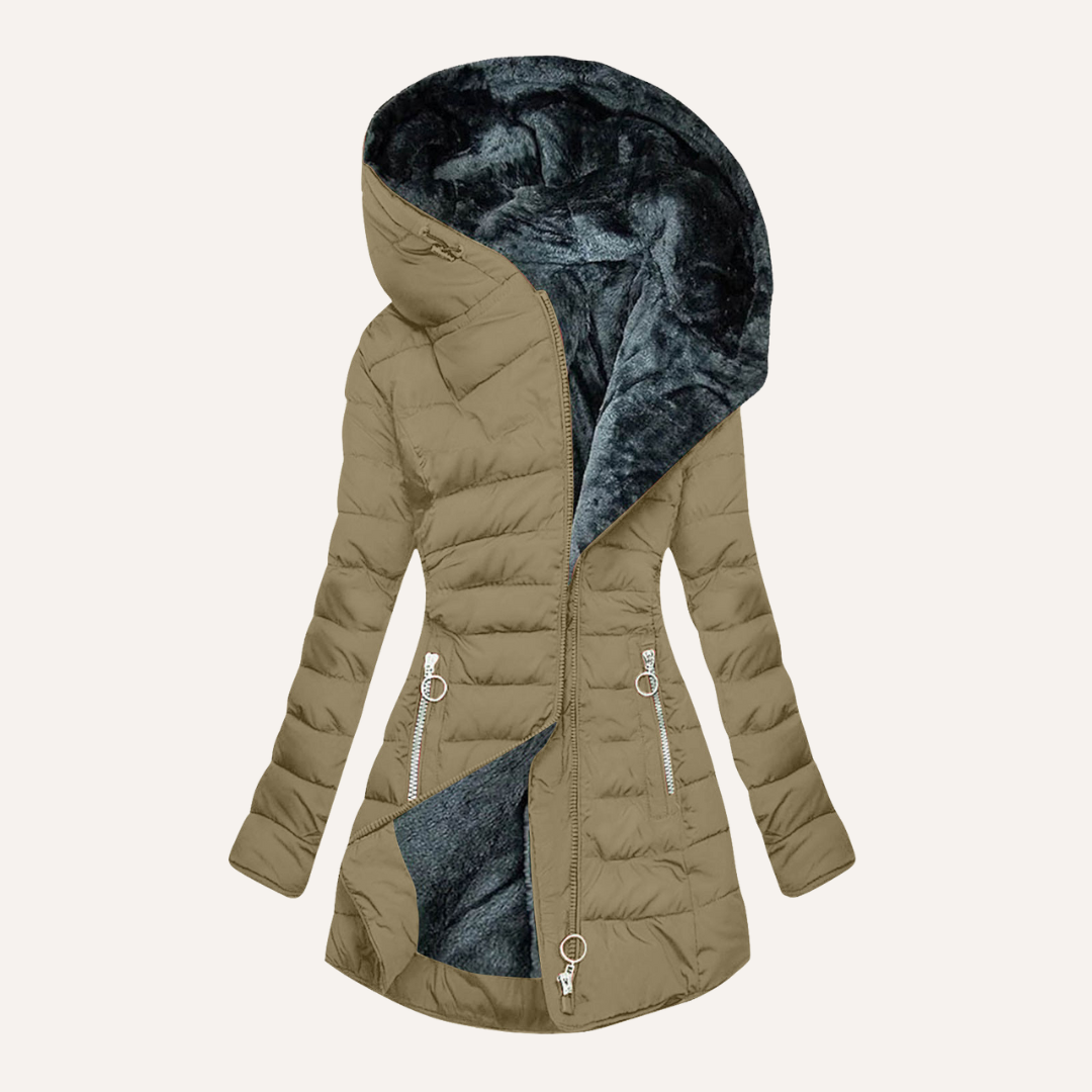 Fur-lined Down Jacket