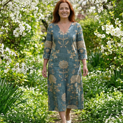 Skye | Gentle Shape Floral Midi Dress