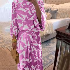 Ashley™ | Two-Piece Printed Set with Lantern Sleeves