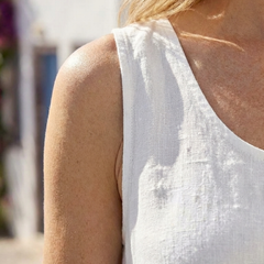 Ismera | Sleeveless Round Neck Relaxed Midi Dress