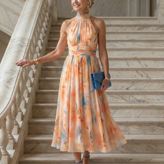 Elin™ Soft Halter Midi Dress