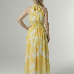 Sylin™ Gathered Halter Midi Dress
