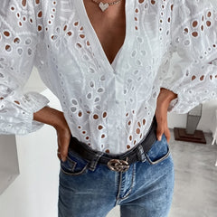 Elise™ | Floral Long-Sleeve Blouse