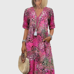 Bella | Elegant Floral Midi Dress