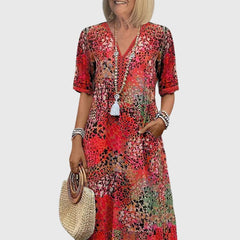 Bella | Elegant Floral Midi Dress