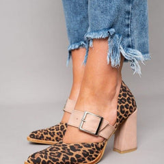 Barbara | Bold Leopard Print Block Heels