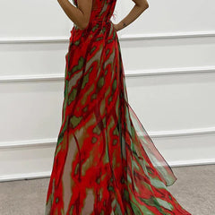 Sandra | Vibrant Draped Dress