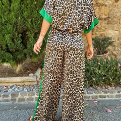 Maria™ | Fluid Leopard Print Wide Ensemble