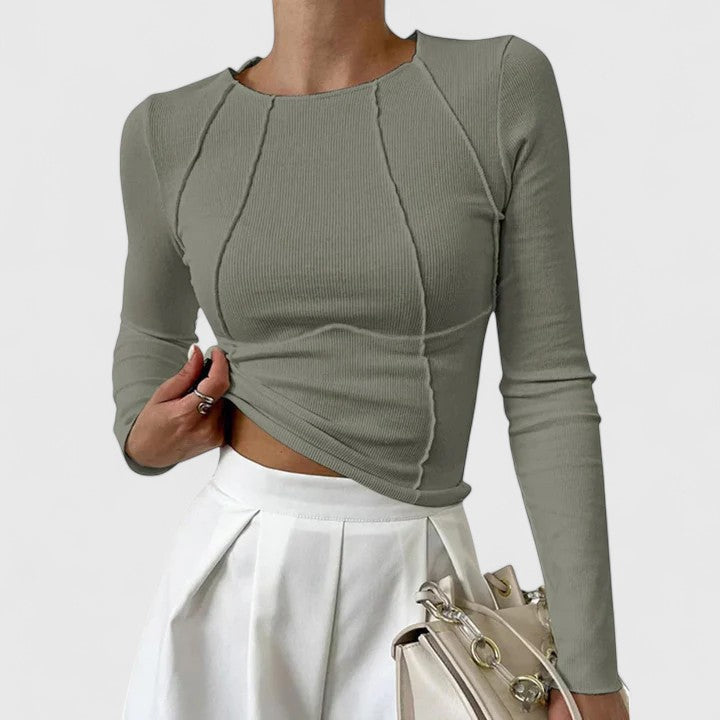 Elegant Casual Long-Sleeve Top