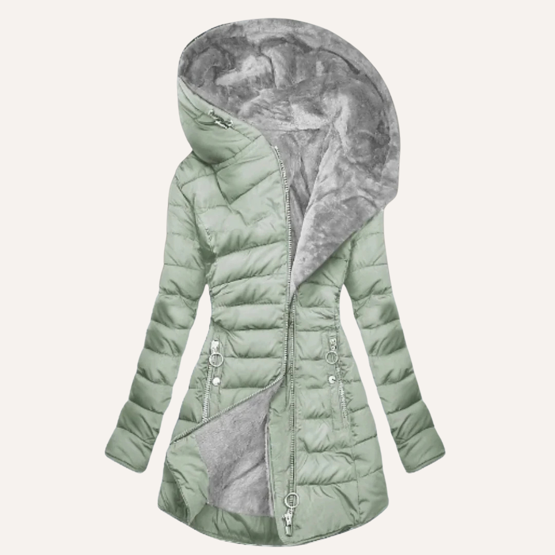 Fur-lined Down Jacket