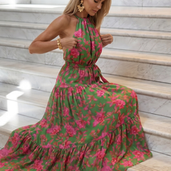 Rowen™ Draped Halter Midi Dress