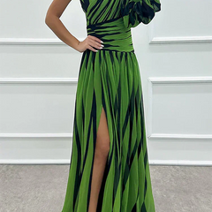 Cordelia | Women's Wedding Guest One Shoulder Asymmetric Maxi Dress