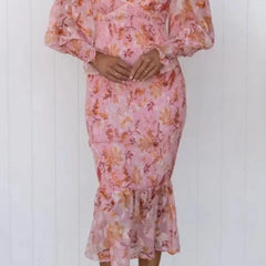 Julia | Women's Wedding Guest Floral Dress Evening