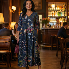 Zane | Easy Gather Floral Midi Dress