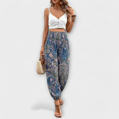 Scarlett - Pants with Ethnic Graphic