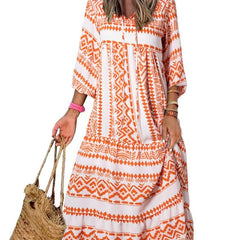 Nina  | Floral Boho Maxi Dress