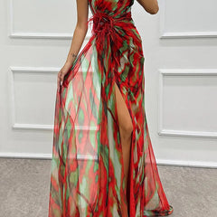 Sandra | Vibrant Draped Dress